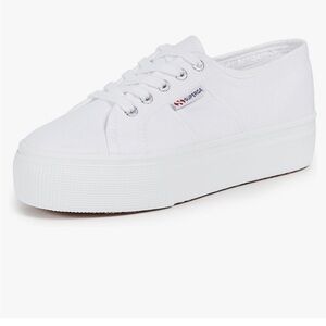 Superga White Platform Sneaker